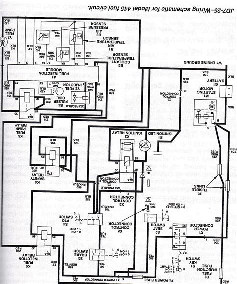 john deere x485 wiring diagram schematic 